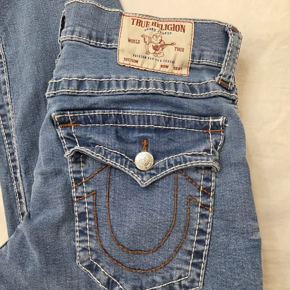 True Religion Men’s Geno Relaxed Slim Jeans Size 32 - Picture 12 of 12